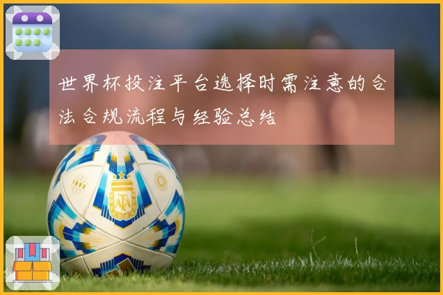 世界杯投注平台选择时需注意的合法合规流程与经验总结
